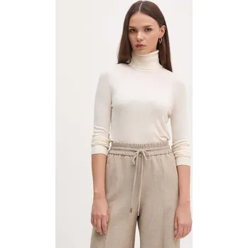 Dámský svetr Svetr z hedvábné směsi Lauren Ralph Lauren 200940470 béžová 01X, vel. L