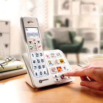 Sluchátka 3Pagen Fototelefon pro seniory Single Amplidect Základní stanice: 13,6 x 9,1 x 10,5 cm. Sluchátko: 18,7 x 5,5 x 2,5 cm.