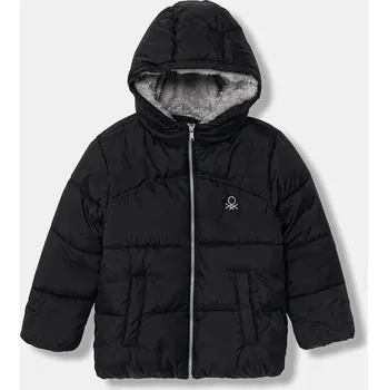Chlapecká bunda Dětská bunda United Colors of Benetton černá barva, 2WU0CN05I 2WU0CN05I.G.reproposed 99X, vel. 160