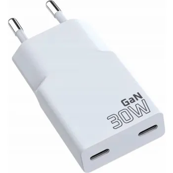 SUPER SLIM QC 4+ 30W 2XUSB-C nástěnná nabíječka bílá SC-385Q