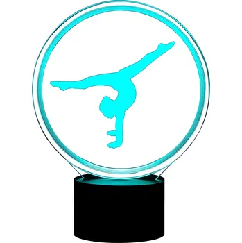 Čtecí lampička APT ZD98F Noční LED RGB lampička 3D akrobat