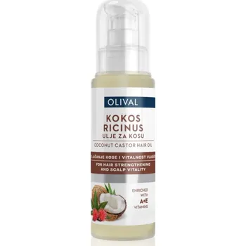 Elektrický kartáč na vlasy Olival Coconut Castor ricinový olej pro posílení vlasů 60 ml