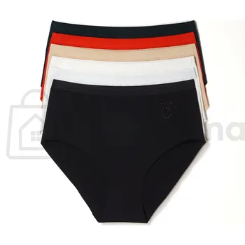 Kalhotky Dámské bezešvé kalhotky s vysokým pasem – bavlněné, pohodlné Šedá / XL