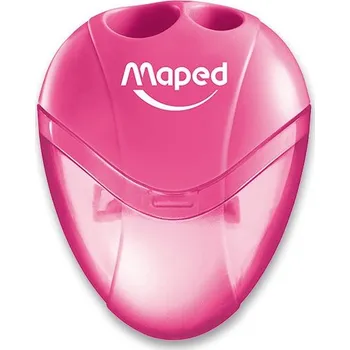 Výtvárné potřeby Ořezávátko Maped I-gloo - s odpadní nádobkou - 2 otvory, mix barev Pink