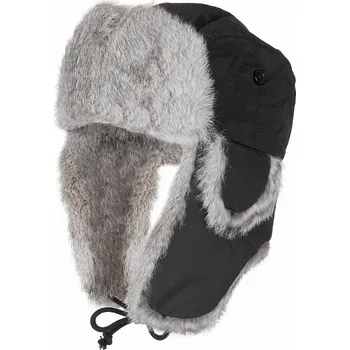 Čepice Kožešinová čepice "ušanka" černá Velikost konfekční: XL