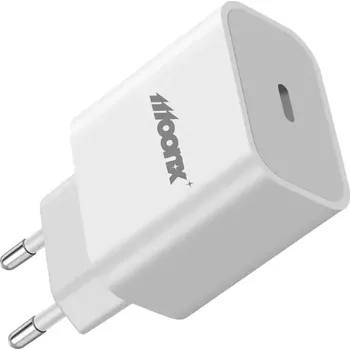 MOONX síťová nabíječka MC03 PD 20W 1xUSB-C bílá
