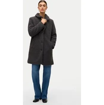Dámský kabát Vero Moda Kožich Kylie Teddy 10289938 Šedá Loose Fit S
