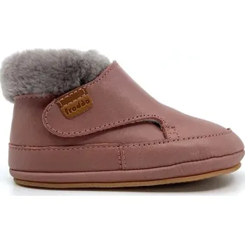 Dětská treková obuv Capáčky barefoot zimní Furry Froddo G1160003 Dark Pink 24