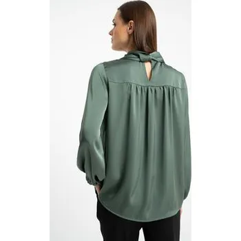 Dámská halenka CLICK Halenka 10-6917 Zelená Relaxed Fit 44