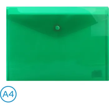 LUMA Obal spisový s klopou a drukem A4 Zelený
