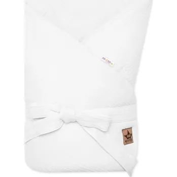 Zavinovačka Baby Nellys Mušelínová zavinovačka na zavazování, 75x75cm, bílá