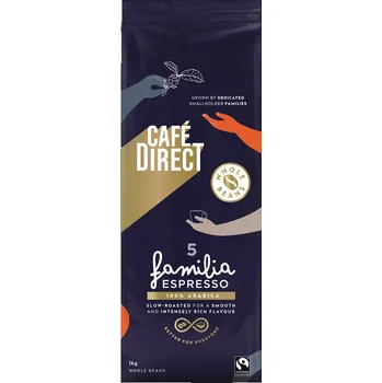 Káva Zrnková káva Arabica Espresso Fairtrade Cafédirect 1 kg
