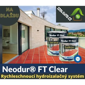 barva na beton NEOTEX Neodur FT Clear - polymočovinová hydroizolace pro keramické obklady a dlažby Balení: 2 kg, Barva: Transparent