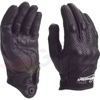 Moto rukavice Kožené perforované rukavice na motorku Inmotion Velikost: XS