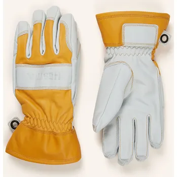 Rukavice Hestra Lyžařské Rukavice Fält Guide, tmavě žlutá / mátová