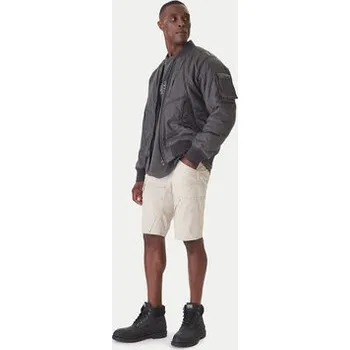 Pánské kraťasy G-Star Raw Šortky z materiálu 3D Cargo D26222-D308 Écru Regular Fit 33