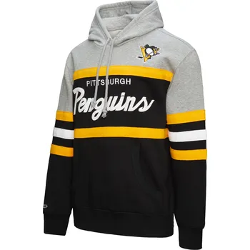 Pánská mikina Mitchell & Ness Pánská mikina Pittsburgh Penguins NHL Head Coach Hoodie Velikost: XL