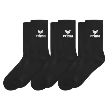 Pánské ponožky Ponožky Erima Sport 3 Pack 2182504-schwarz Velikost 47-50