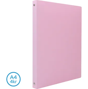 LUMA Pořadač A4 pastel 4 kroužkový Fialový