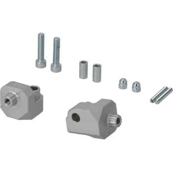 Motodíl Mounting kit for EVO footrest Silver. Yamaha Ténéré 700 models (19-).