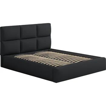 Postel Windsor & Co Černá dvoulůžková postel Libera 160 x 200 cm s úložným prostorem