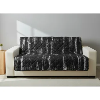 Přehoz na sedačku - pohovku INGRID šedá 170x210 cm, 200x220 cm Mybesthome Rozměr: 200x220 cm