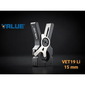 Příslušenství pro klimatizaci 15 mm svorka (čelist) pro akumulátorovou pertlovačku VALUE VET-19Li – originální příslušenství