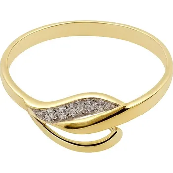 Prsten Zlatý 585/1000 prsten vícebarevný s kamenem NR84