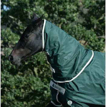 Deka pro koně Bucas Bucas, krční díl Greenline light, 50 g Barva: Zelená, Velikost: L