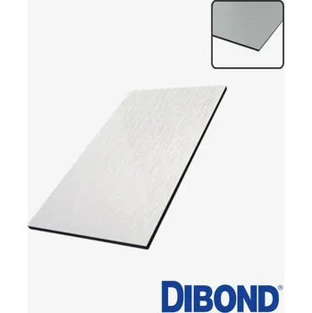 Stavební profil BOND hliníková deska 3 mm – kartáčovaná nerez / bílá matná