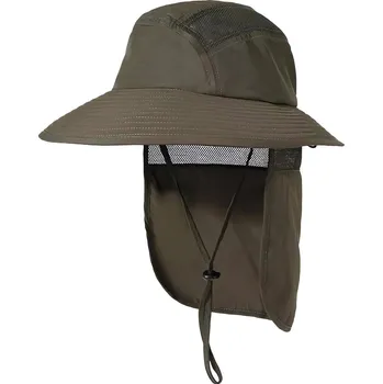 Pokrývka hlavy Pronett XJ5375 Rybářský klobouk s chráničem na krk, zelená