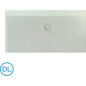 LUMA Obal spisový s klopou a drukem DL Transparentní