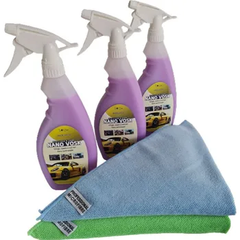Autovosk E-CS Sada 3x Nano vosk 500 ml+ 2x mikro utěrka