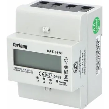 Eleman Elektroměr DRT-341D 100A MID, 4mod., LCD, 3-fáz., 1-tar., podružný, fakturační