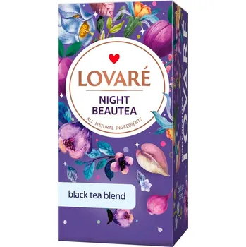 LOVARÉ Night Beautea 48g (24 sáčků, černý čaj)