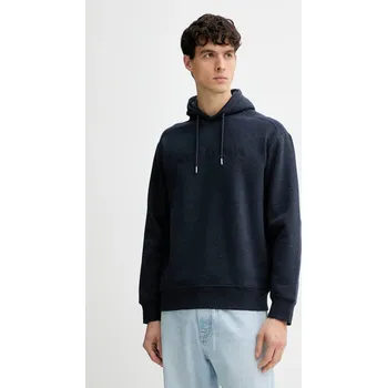 Pánská mikina Bavlněná mikina Marc O'Polo pánská, tmavomodrá barva, s kapucí, hladká, 620400754002 59X, vel. M