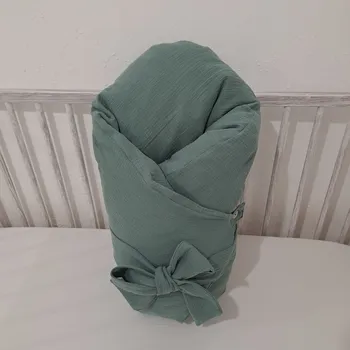 Zavinovačka Pro útulný domov Povlak na péřovou zavinovačku mušelínový Zelený mátový TYP zavinovačky: ČTVERCOVÁ, ROZMĚR povlaku: 70 x 70 cm