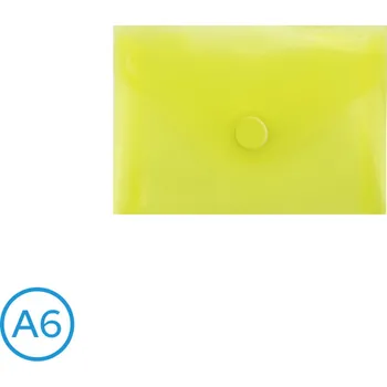 LUMA Obal spisový s klopou a drukem A6 Žlutý