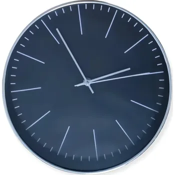 Hodiny Foxter 1228 Nástěnné hodiny 30 cm černo - stříbrné