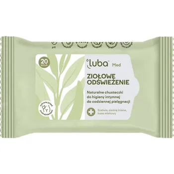 Intimní hygienický prostředek Luba, Med Ziołowe Odświeżenie přírodní intimní hygienické ubrousky 20ks.
