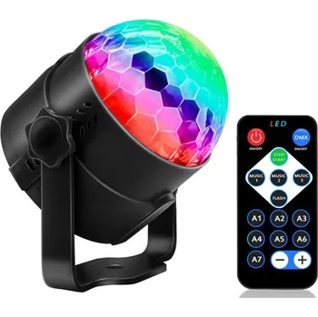 Osvětlovací technika Verk 12268 LED disko koule s dálkovým ovládáním