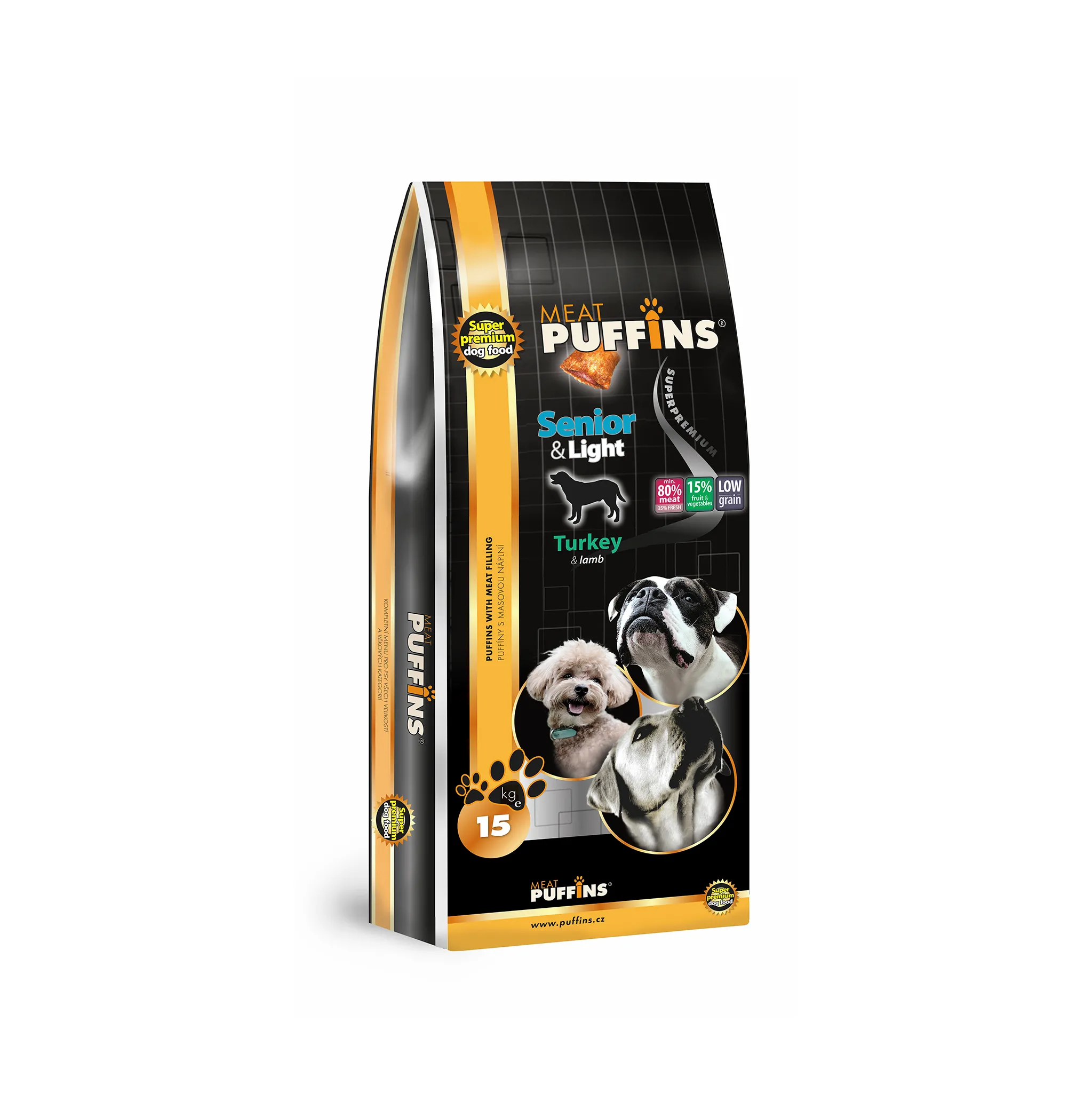 Fotografie 1 - Krmivo pro psa Puffins Senior 15 kg