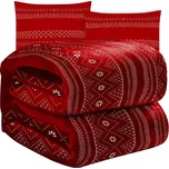 Ruhhy 22594 Deka 160 x 200 cm + 2 x povlak na polštář, červená