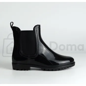 Dámské holínky Dámské nepromokavé kotníkové boty – Chelsea styl, černé 36