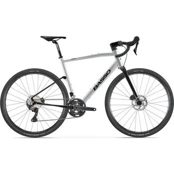 Silniční kolo BASSO BASSO Tera, silver brushed, Shimano GRX 600, 46/30, 11-34, Microtech MX25, 2023 - M