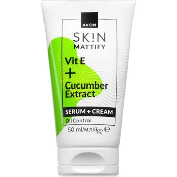 Pleťový krém Avon Mattify Vit E + Cucumber Extract krém 2 v 1 50 ml