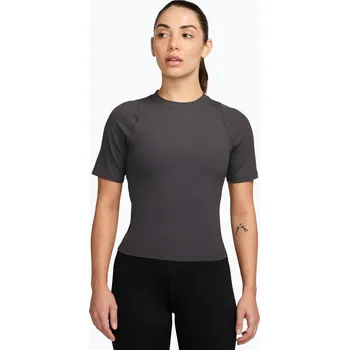 Dámské tričko Dámské tričko Nike Zenvy Rib Dri-Fit thunder grey/white