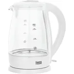 Teesa TSA1511W Rychlovarná konvice skleněná 1,7L, 2200W, bílá
