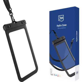 Pouzdro na mobilní telefon Obal 3mk Hydro Case - černé vodotěsné pouzdro
