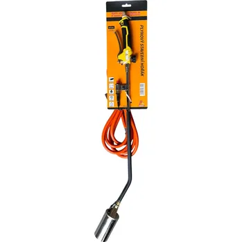 Plynová kartuše hořák na PB 60mm*90cm, hadice 5m, PIEZO zapalování PDP13